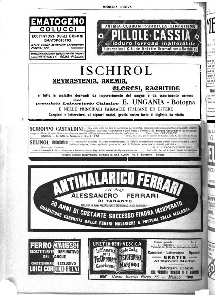 Medicina nuova periodico settimanale di scienze mediche, giurisprudenza sanitaria, medicina sociale e interessi delle classi sanitarie