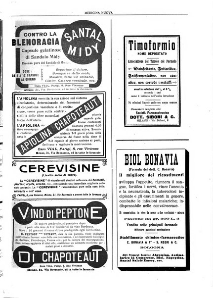 Medicina nuova periodico settimanale di scienze mediche, giurisprudenza sanitaria, medicina sociale e interessi delle classi sanitarie