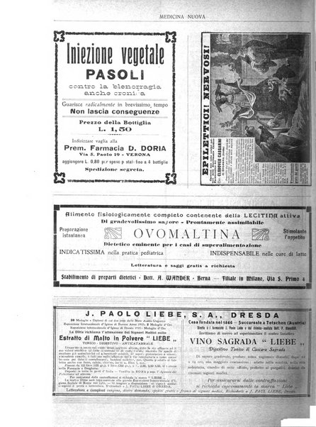 Medicina nuova periodico settimanale di scienze mediche, giurisprudenza sanitaria, medicina sociale e interessi delle classi sanitarie