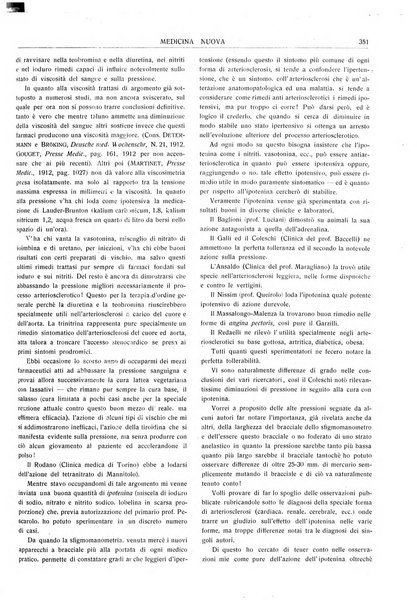 Medicina nuova periodico settimanale di scienze mediche, giurisprudenza sanitaria, medicina sociale e interessi delle classi sanitarie