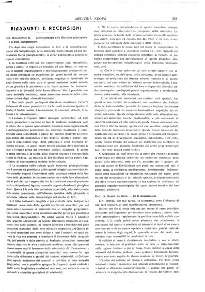 Medicina nuova periodico settimanale di scienze mediche, giurisprudenza sanitaria, medicina sociale e interessi delle classi sanitarie