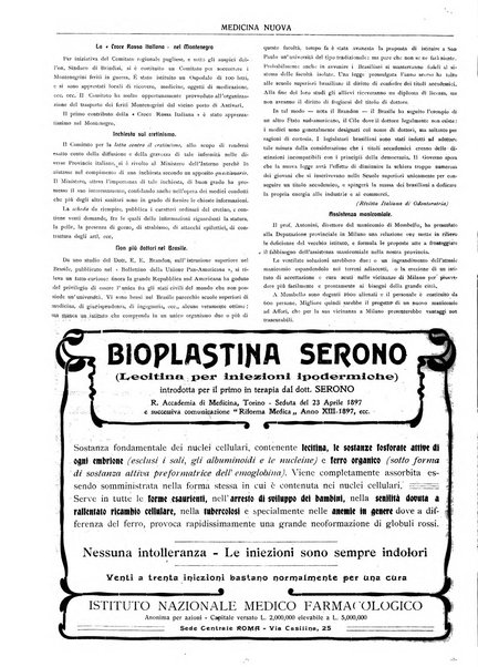 Medicina nuova periodico settimanale di scienze mediche, giurisprudenza sanitaria, medicina sociale e interessi delle classi sanitarie