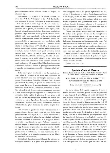 Medicina nuova periodico settimanale di scienze mediche, giurisprudenza sanitaria, medicina sociale e interessi delle classi sanitarie