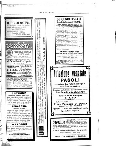 Medicina nuova periodico settimanale di scienze mediche, giurisprudenza sanitaria, medicina sociale e interessi delle classi sanitarie