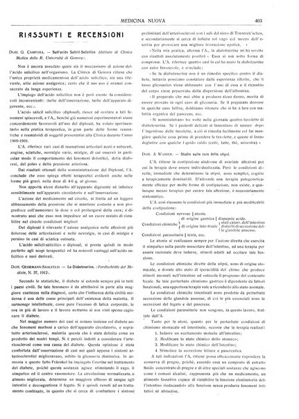 Medicina nuova periodico settimanale di scienze mediche, giurisprudenza sanitaria, medicina sociale e interessi delle classi sanitarie