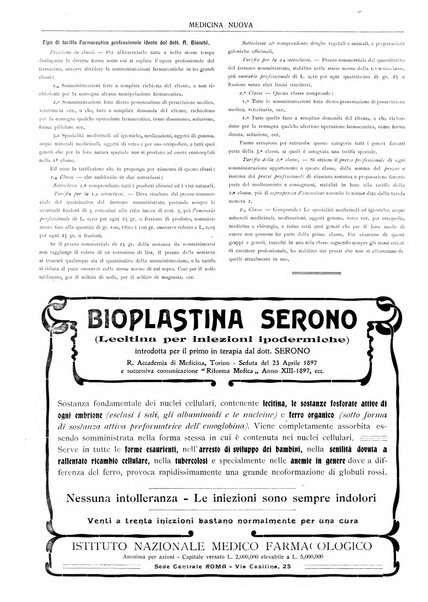 Medicina nuova periodico settimanale di scienze mediche, giurisprudenza sanitaria, medicina sociale e interessi delle classi sanitarie