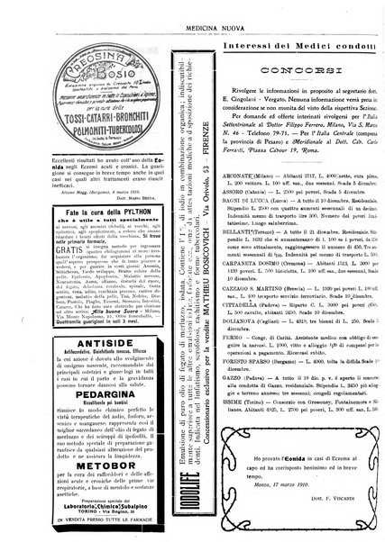 Medicina nuova periodico settimanale di scienze mediche, giurisprudenza sanitaria, medicina sociale e interessi delle classi sanitarie