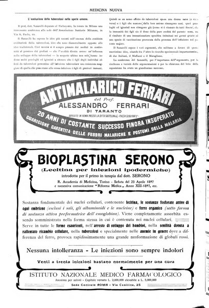 Medicina nuova periodico settimanale di scienze mediche, giurisprudenza sanitaria, medicina sociale e interessi delle classi sanitarie