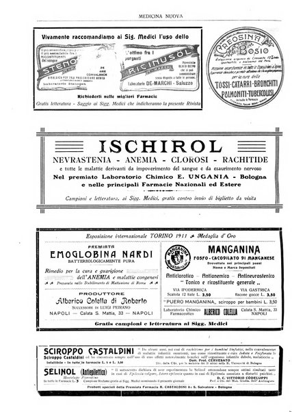 Medicina nuova periodico settimanale di scienze mediche, giurisprudenza sanitaria, medicina sociale e interessi delle classi sanitarie