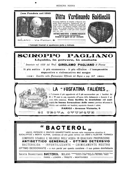 Medicina nuova periodico settimanale di scienze mediche, giurisprudenza sanitaria, medicina sociale e interessi delle classi sanitarie