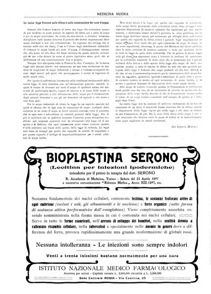 Medicina nuova periodico settimanale di scienze mediche, giurisprudenza sanitaria, medicina sociale e interessi delle classi sanitarie