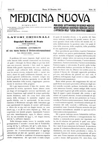 Medicina nuova periodico settimanale di scienze mediche, giurisprudenza sanitaria, medicina sociale e interessi delle classi sanitarie