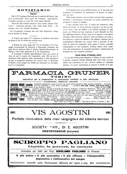 Medicina nuova periodico settimanale di scienze mediche, giurisprudenza sanitaria, medicina sociale e interessi delle classi sanitarie