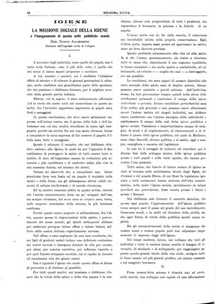 Medicina nuova periodico settimanale di scienze mediche, giurisprudenza sanitaria, medicina sociale e interessi delle classi sanitarie