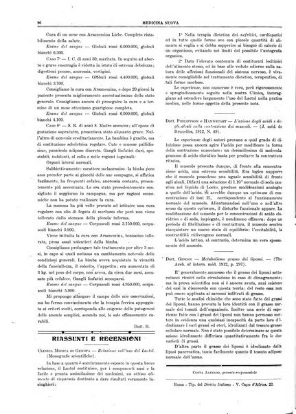 Medicina nuova periodico settimanale di scienze mediche, giurisprudenza sanitaria, medicina sociale e interessi delle classi sanitarie