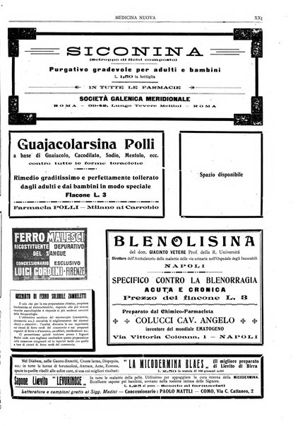 Medicina nuova periodico settimanale di scienze mediche, giurisprudenza sanitaria, medicina sociale e interessi delle classi sanitarie