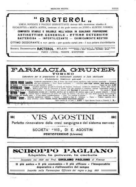 Medicina nuova periodico settimanale di scienze mediche, giurisprudenza sanitaria, medicina sociale e interessi delle classi sanitarie