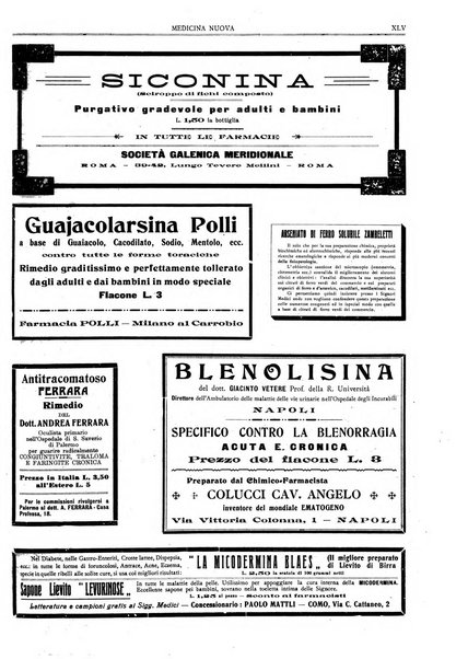 Medicina nuova periodico settimanale di scienze mediche, giurisprudenza sanitaria, medicina sociale e interessi delle classi sanitarie