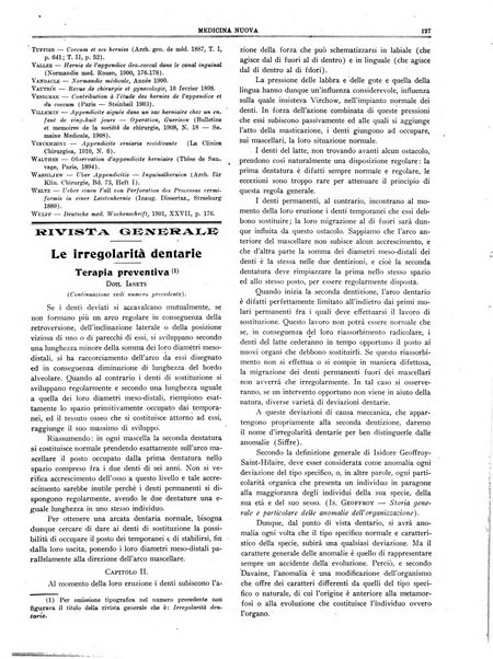 Medicina nuova periodico settimanale di scienze mediche, giurisprudenza sanitaria, medicina sociale e interessi delle classi sanitarie