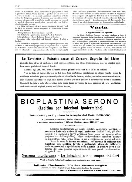 Medicina nuova periodico settimanale di scienze mediche, giurisprudenza sanitaria, medicina sociale e interessi delle classi sanitarie