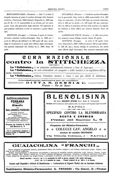 Medicina nuova periodico settimanale di scienze mediche, giurisprudenza sanitaria, medicina sociale e interessi delle classi sanitarie