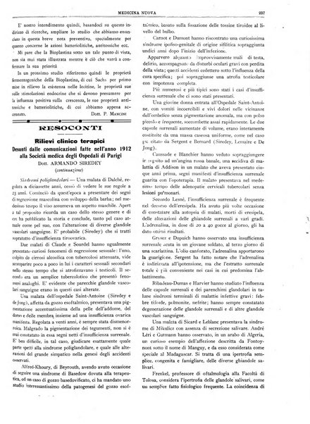 Medicina nuova periodico settimanale di scienze mediche, giurisprudenza sanitaria, medicina sociale e interessi delle classi sanitarie