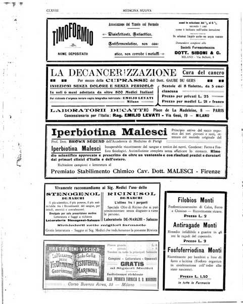 Medicina nuova periodico settimanale di scienze mediche, giurisprudenza sanitaria, medicina sociale e interessi delle classi sanitarie