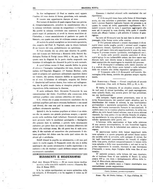 Medicina nuova periodico settimanale di scienze mediche, giurisprudenza sanitaria, medicina sociale e interessi delle classi sanitarie