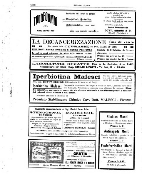 Medicina nuova periodico settimanale di scienze mediche, giurisprudenza sanitaria, medicina sociale e interessi delle classi sanitarie