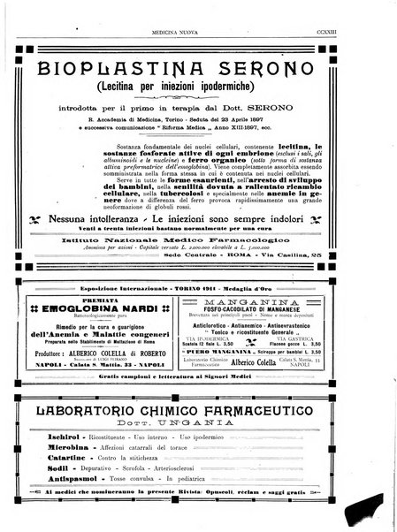 Medicina nuova periodico settimanale di scienze mediche, giurisprudenza sanitaria, medicina sociale e interessi delle classi sanitarie