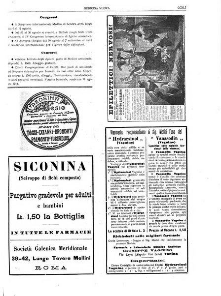 Medicina nuova periodico settimanale di scienze mediche, giurisprudenza sanitaria, medicina sociale e interessi delle classi sanitarie