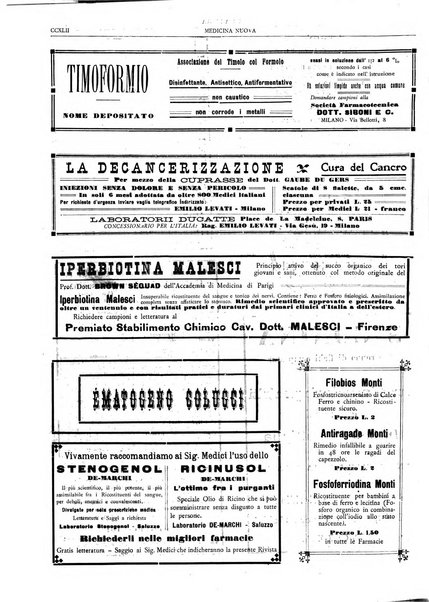 Medicina nuova periodico settimanale di scienze mediche, giurisprudenza sanitaria, medicina sociale e interessi delle classi sanitarie