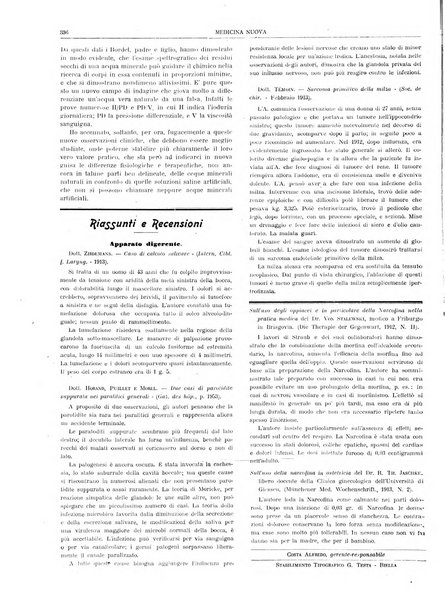 Medicina nuova periodico settimanale di scienze mediche, giurisprudenza sanitaria, medicina sociale e interessi delle classi sanitarie