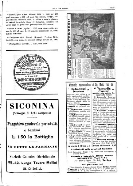 Medicina nuova periodico settimanale di scienze mediche, giurisprudenza sanitaria, medicina sociale e interessi delle classi sanitarie