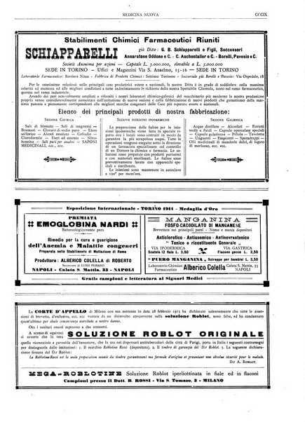 Medicina nuova periodico settimanale di scienze mediche, giurisprudenza sanitaria, medicina sociale e interessi delle classi sanitarie