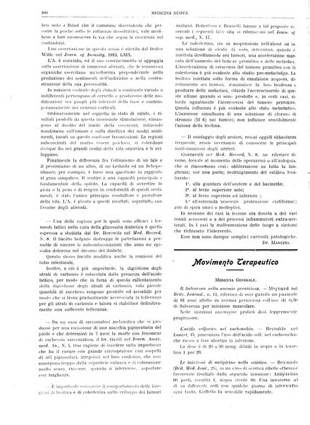 Medicina nuova periodico settimanale di scienze mediche, giurisprudenza sanitaria, medicina sociale e interessi delle classi sanitarie