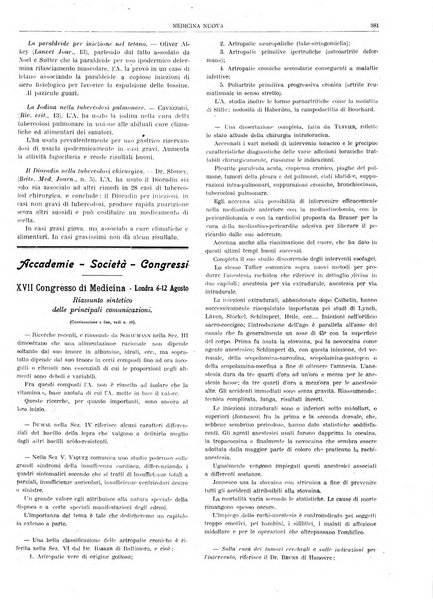 Medicina nuova periodico settimanale di scienze mediche, giurisprudenza sanitaria, medicina sociale e interessi delle classi sanitarie