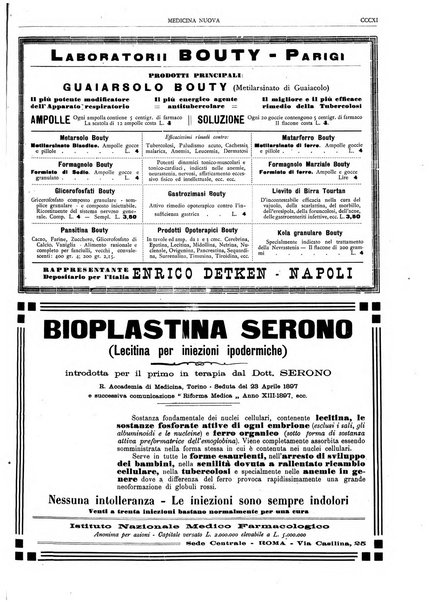 Medicina nuova periodico settimanale di scienze mediche, giurisprudenza sanitaria, medicina sociale e interessi delle classi sanitarie