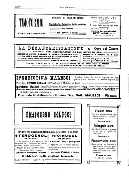 Medicina nuova periodico settimanale di scienze mediche, giurisprudenza sanitaria, medicina sociale e interessi delle classi sanitarie