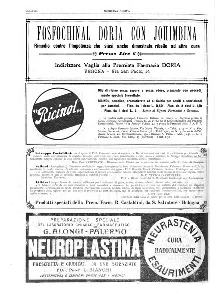 Medicina nuova periodico settimanale di scienze mediche, giurisprudenza sanitaria, medicina sociale e interessi delle classi sanitarie