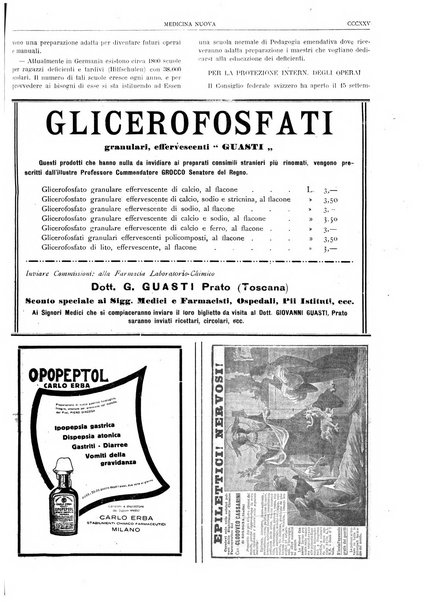 Medicina nuova periodico settimanale di scienze mediche, giurisprudenza sanitaria, medicina sociale e interessi delle classi sanitarie