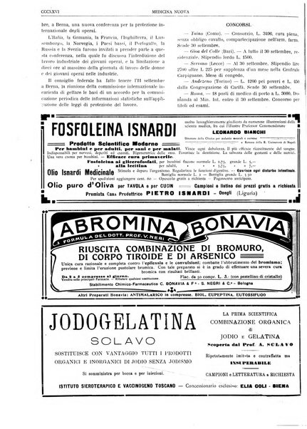 Medicina nuova periodico settimanale di scienze mediche, giurisprudenza sanitaria, medicina sociale e interessi delle classi sanitarie