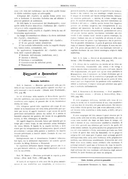 Medicina nuova periodico settimanale di scienze mediche, giurisprudenza sanitaria, medicina sociale e interessi delle classi sanitarie