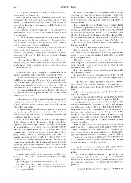 Medicina nuova periodico settimanale di scienze mediche, giurisprudenza sanitaria, medicina sociale e interessi delle classi sanitarie