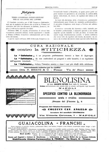 Medicina nuova periodico settimanale di scienze mediche, giurisprudenza sanitaria, medicina sociale e interessi delle classi sanitarie