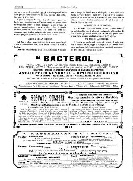 Medicina nuova periodico settimanale di scienze mediche, giurisprudenza sanitaria, medicina sociale e interessi delle classi sanitarie