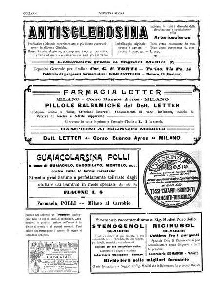 Medicina nuova periodico settimanale di scienze mediche, giurisprudenza sanitaria, medicina sociale e interessi delle classi sanitarie