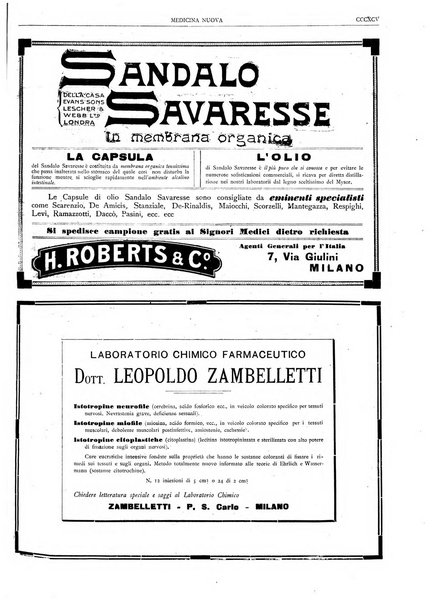 Medicina nuova periodico settimanale di scienze mediche, giurisprudenza sanitaria, medicina sociale e interessi delle classi sanitarie