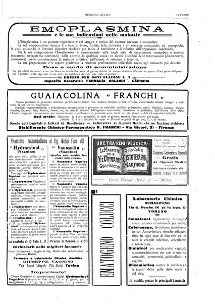 Medicina nuova periodico settimanale di scienze mediche, giurisprudenza sanitaria, medicina sociale e interessi delle classi sanitarie