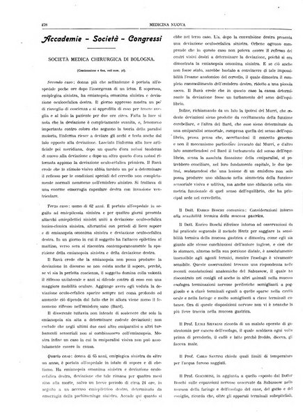 Medicina nuova periodico settimanale di scienze mediche, giurisprudenza sanitaria, medicina sociale e interessi delle classi sanitarie